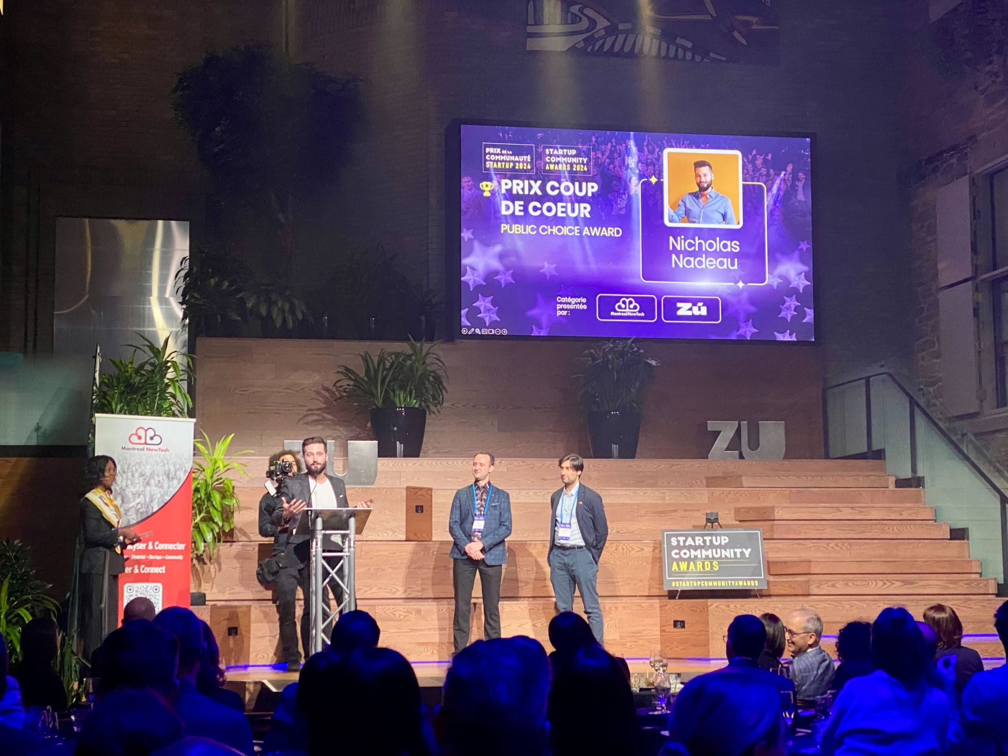 Honored with the Community Choice Award at the Montréal Startup Community Awards 2024